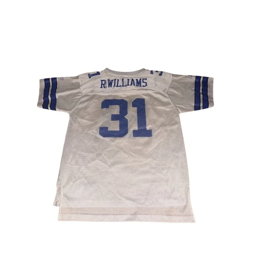 Reebok Dallas Cowboys Roy Williams #31 Youth XL White NFL Football Jersey